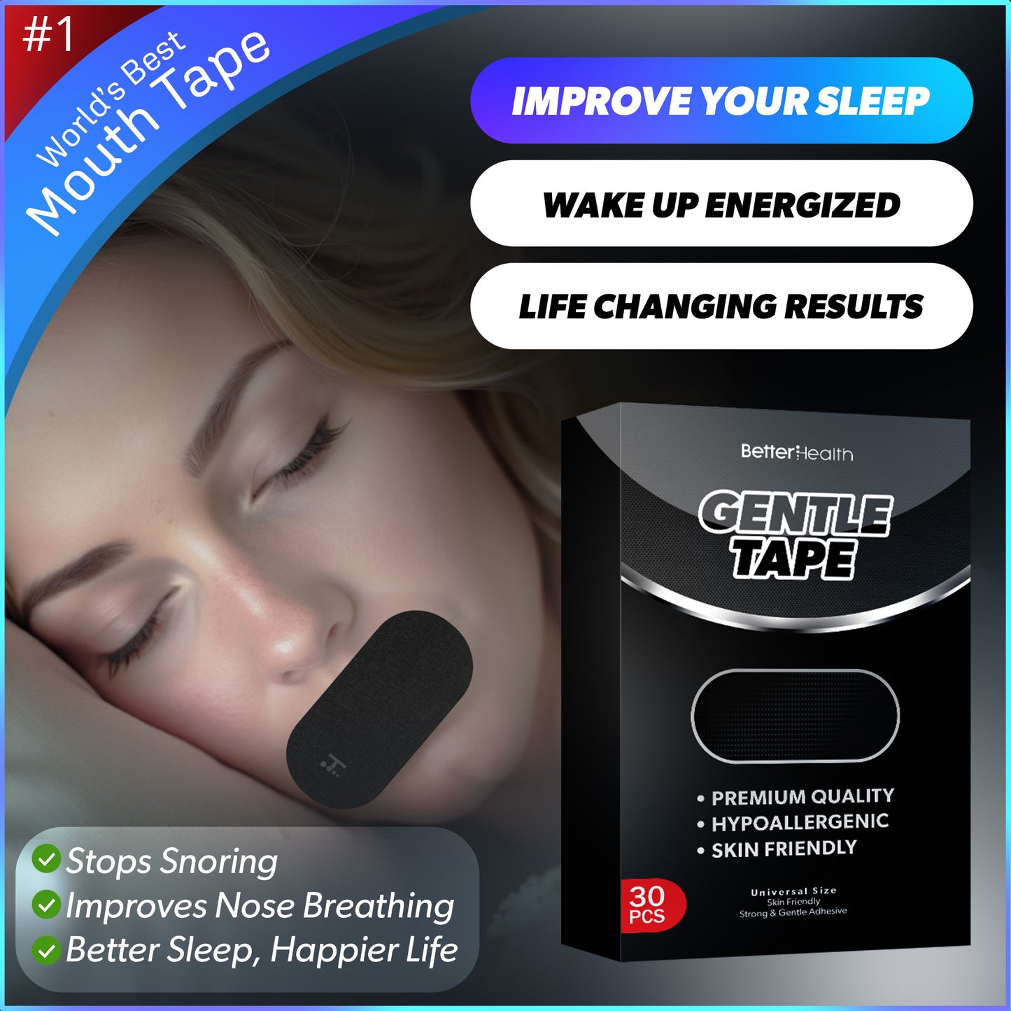 Mouth Tape For Sleeping BetterHealth